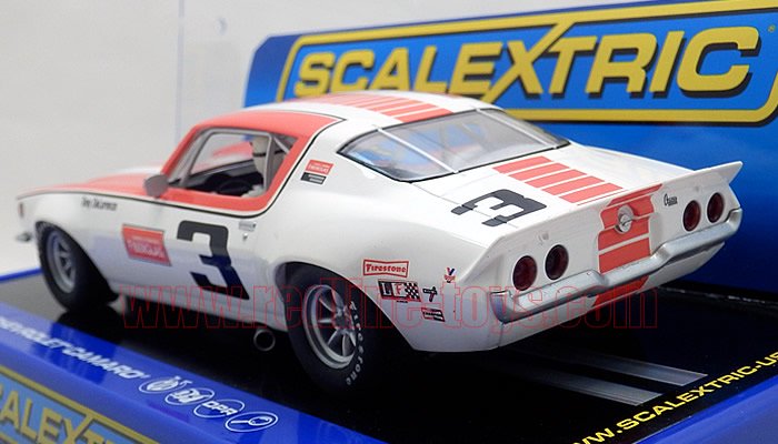 SCALEXTRIC 1970 シボレー カマロ ”#03 TonyDelorenzo” 1:32 スロットカー - レッドラインコレクティブルズ