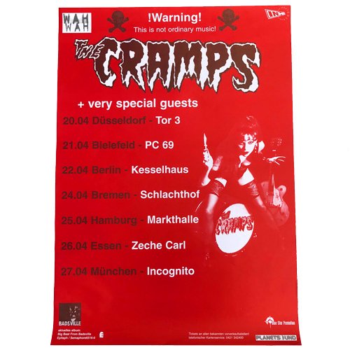 □CRAMPS 1997 TOUR POSTER□ - FUUDOBRAIN ONLINE STORE