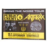 ■PUBLIC ENEMY  1992 Bring the Noise TOUR POSTER■