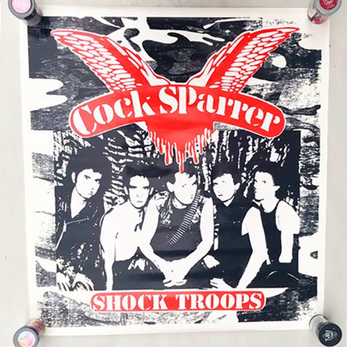 COCK SPARRER SHOCK TROOPS PROMO POSTER - FUUDOBRAIN ONLINE STORE