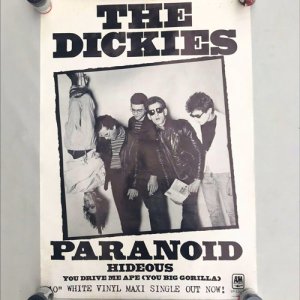 ■THE DICKIES PARANOID PROMO POSTER■