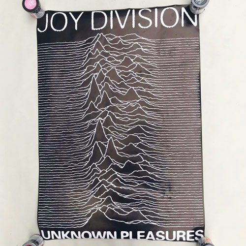 □JOY DIVISION UNKNOWN PLEASURE PROMO POSTER□ - FUUDOBRAIN ONLINE 