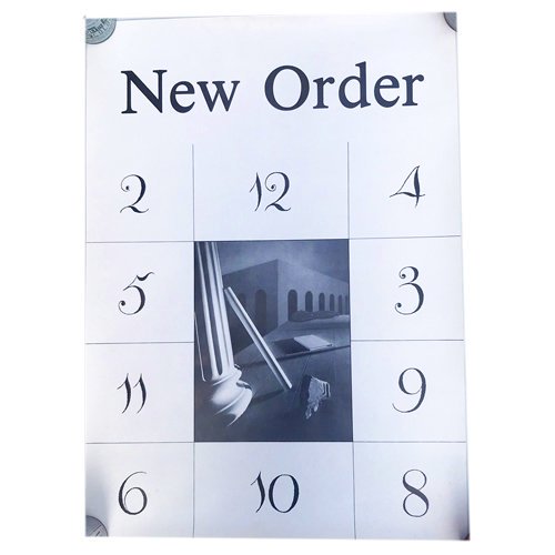 NEW ORDER ニュー・オーダー ヴィンテージ ポスター イエロー-