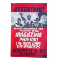 ■MAGAZINE/PERE UBU/THE ONLY ONES/THE MEMBERS GIG POSTER■
