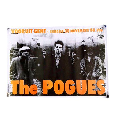 □THE POGUES 1986 LIVE PROMO POSTER□ - FUUDOBRAIN ONLINE STORE