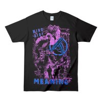 ■MEANING_MIND RIOT T SHIRT PINK / BLUE■