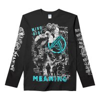 MEANING_MIND RIOT L / S T SHIRT WHITE / SAX
