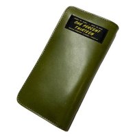 ■1%13_1% AUTHENTIC LEATHER LONG WALLET SAGE GREEN■