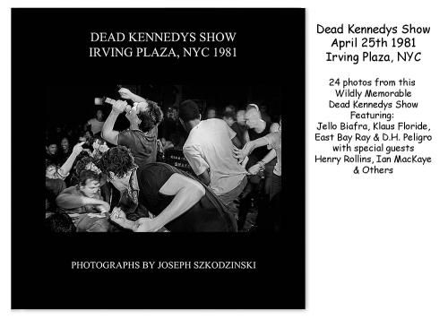 □DEAD KENNEDYS SHOW April 25th 1981 IRVING PLAZA,NYC PHOTO
