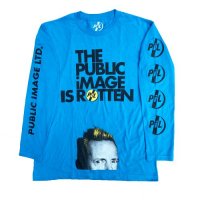 ■The Public Image Is Rotten Long sleeve T shirt Turquoise■