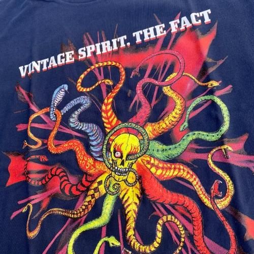 □GASTUNK_VINTAGE SPIRIT, THE FACT T SHIRT Metro Blue