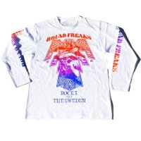 <img class='new_mark_img1' src='https://img.shop-pro.jp/img/new/icons13.gif' style='border:none;display:inline;margin:0px;padding:0px;width:auto;' />■ROCKY & THE SWEDEN_BOUND FREAKS LONG SLEEVE T SHIRT WHITE / GRADATION■