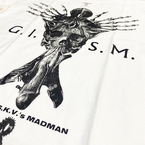 □G.I.S.M._SKULL WING WHITE T SHIRT□ - FUUDOBRAIN ONLINE STORE