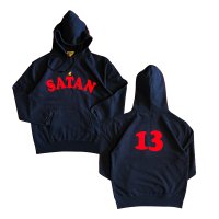 <img class='new_mark_img1' src='https://img.shop-pro.jp/img/new/icons13.gif' style='border:none;display:inline;margin:0px;padding:0px;width:auto;' />■HANG_［SATAN CANDLE］pullover hoodie / red flocking■