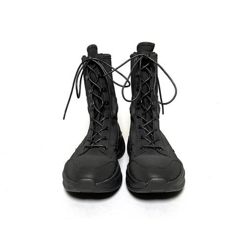 □GARA_DISTANCE CRUST BOOTS SNEAKER black□ - FUUDOBRAIN