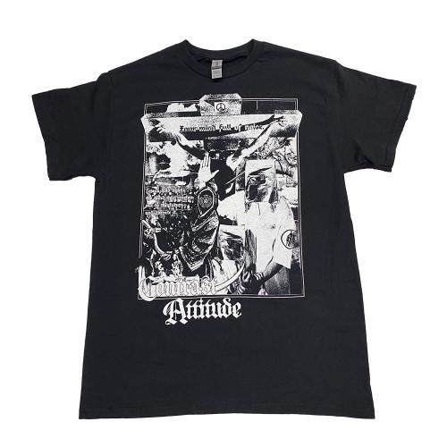 □CONTRAST ATTITUDE_-Your mind full of noise- T-shirt black