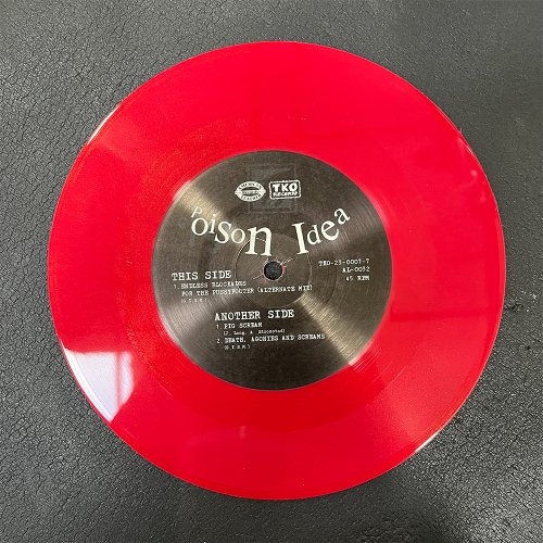 □POISON IDEA Tribute To G.I.S.M. 7' RED/GOLD swirl vinyl 