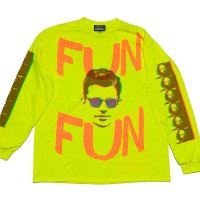 <img class='new_mark_img1' src='https://img.shop-pro.jp/img/new/icons13.gif' style='border:none;display:inline;margin:0px;padding:0px;width:auto;' />NO MAD NUMSKULL_FUNtastic Manlong sleeve tee safety green