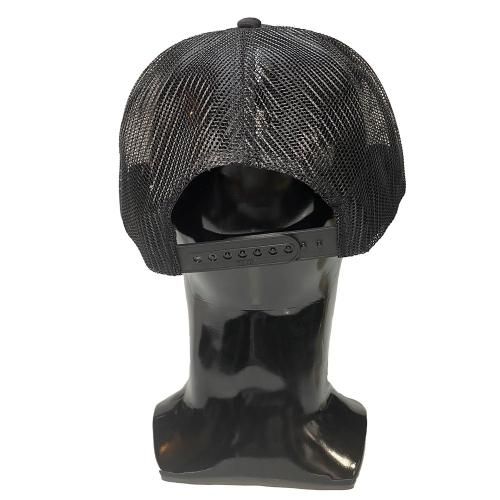 □FUUDOBRAIN_logo high crown flat visor mesh cap
