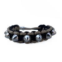 MINORU OGAWA WORKS_CONICAL SURVIVAL WRISTBAND BLACK / TAN