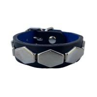 <img class='new_mark_img1' src='https://img.shop-pro.jp/img/new/icons13.gif' style='border:none;display:inline;margin:0px;padding:0px;width:auto;' />--1 row hexagon studs wristband