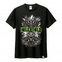 <img class='new_mark_img1' src='https://img.shop-pro.jp/img/new/icons13.gif' style='border:none;display:inline;margin:0px;padding:0px;width:auto;' />HELL CHILD_Helling the Child T shirt black / green