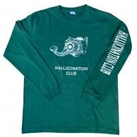 <img class='new_mark_img1' src='https://img.shop-pro.jp/img/new/icons13.gif' style='border:none;display:inline;margin:0px;padding:0px;width:auto;' />Satoshi ItoElephant Bong long sleeve Tee green