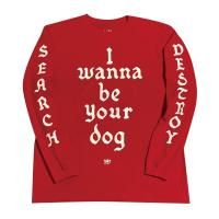 <img class='new_mark_img1' src='https://img.shop-pro.jp/img/new/icons13.gif' style='border:none;display:inline;margin:0px;padding:0px;width:auto;' />CATANA_I wanna be your dog -Grow in the dark- Long sleeve red