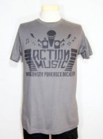 ■ANTAGONISTA PUNROCK ORCHESTRA_ACTION MUSIC T SHIRT CHARCOAL■