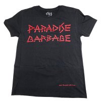 ■1%13_"PARADISE GARBAGE" BLACK / RED T SHIRT■