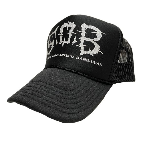 □SxOxB_LOGO TRUCKER MESH CAP BLACK□ - FUUDOBRAIN ONLINE STORE