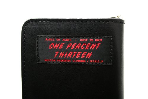 ■1%13_1% AUTHENTIC LEATHER LONG WALLET BLACK■ - FUUDOBRAIN ONLINE STORE