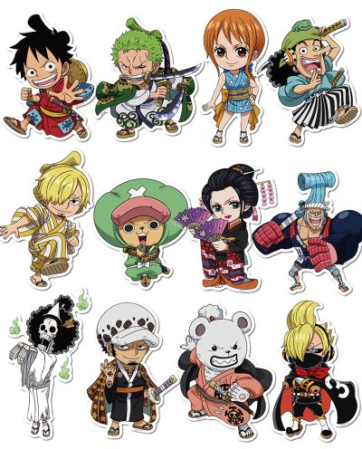 ONE PIECE (ワンピース) ワノ国　ミニサイズステッカー【全12種セット】 - メイクネットShop