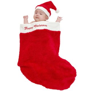 クリスマス 衣装 ベビー クリスマスビッグソックス コスプレ 衣装 着ぐるみ きぐるみ かわいい 可愛い 男の子 女の子 赤ちゃん 子ども 子供 コスチューム インスタ映え SNS映え 記念