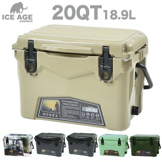 ICE AGE cooler 20QT 18.9L クーラーBOX ハードクーラー ボックス おしゃれ 保冷 釣り アウトドア キャンプ レジャー 海水浴 スポーツ フィッシング キャンパー 保存