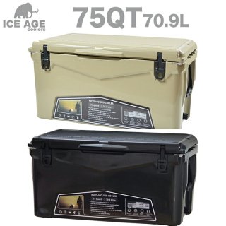 ICE AGE cooler 75QT 70.9L クーラーBOX ハードクーラー ボックス おしゃれ 保冷 釣り アウトドア キャンプ レジャー 海水浴 スポーツ フィッシング キャンパー 保存