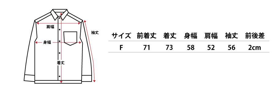 近江 麻 楊柳 生地 縮み ちぢみ 大きい サイズ シャツ 仕立て レギュラー カラー 長袖 サイズ 寸法表