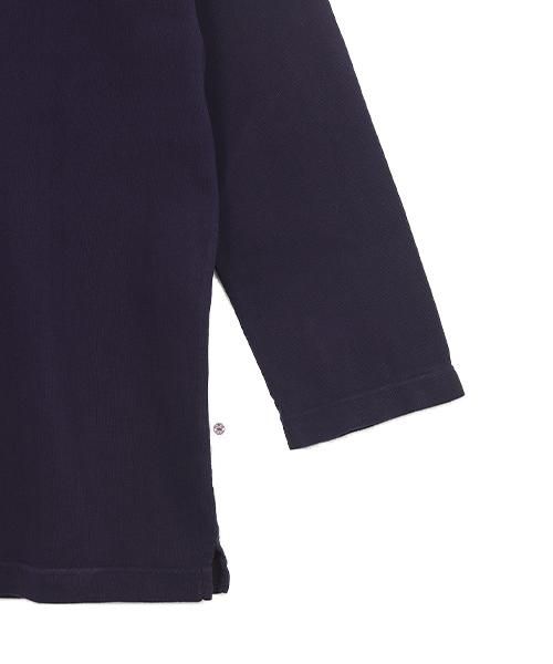 京染め売れ筋商品|||Ｔシャツ レディース 春夏用 7分袖 綿 紫/紺色 ML/LL 楽天市場】京染めTシャツ レディース 春夏用 7分袖 綿 紫/紺色