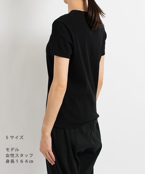 レディース フィットサイズ Tシャツ ブラック