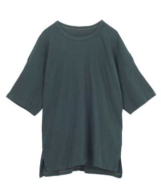 自然シボ メンズ Tシャツ ダークグリーンの商品画像