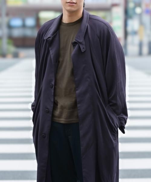 メンズ ロングスリーブ Tシャツ | オリーブ - 楊柳生地 専門店 メンズ ロングスリーブ Tシャツ | オリーブ - 楊柳生地 専門店
