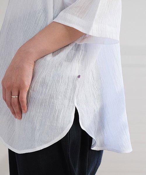 美品!♡アンミヌ♡半袖ブラウス ホワイト