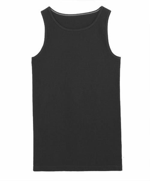 【高額売筋】 ピケ レディース インナータンクトップ ブラック トップス