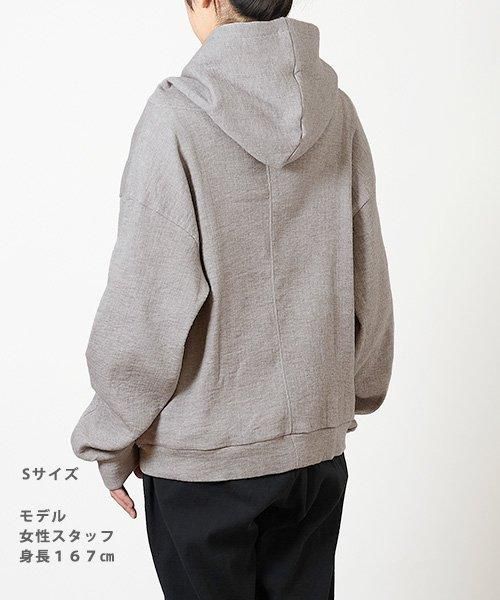 ジップパーカー | ヘザーグレー - 楊柳生地 専門店 山城 ネット