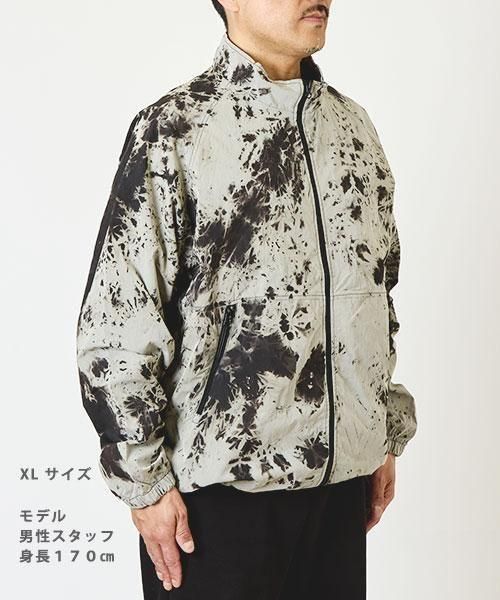 絞り トラックジャケット | ブラック - 楊柳生地 専門店 山城