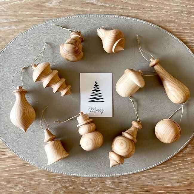 lemi toys 木製 クリスマスオーナメント