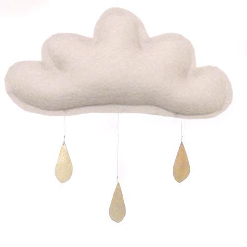 Spring Cloud mobile (light taupe) by The Butter Flying