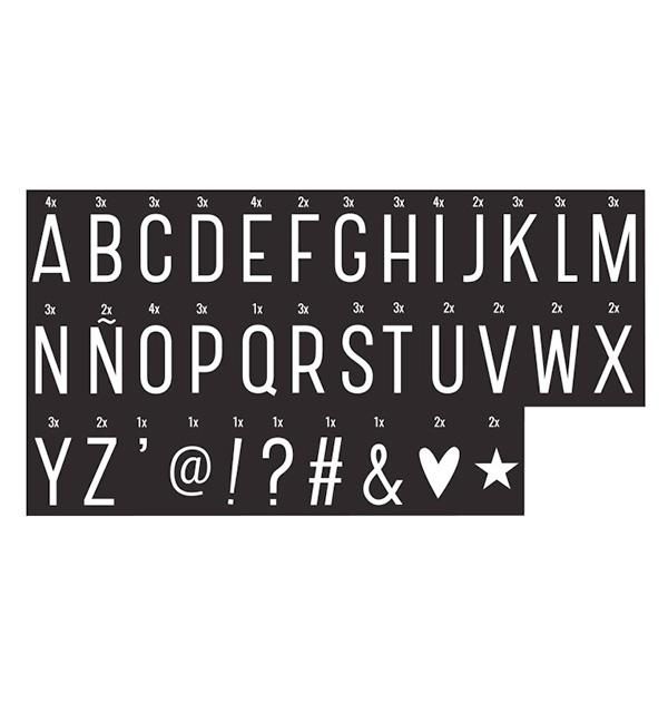 <img class='new_mark_img1' src='https://img.shop-pro.jp/img/new/icons20.gif' style='border:none;display:inline;margin:0px;padding:0px;width:auto;' />【クリアランスSALE 70%off】Light Box Letter set Monochrome by A Little Lovely Company