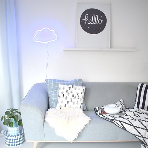 【SALE 50%off】【送料無料】LEDネオンスタイルライト(cloud/blue) by A Little Lovely Company