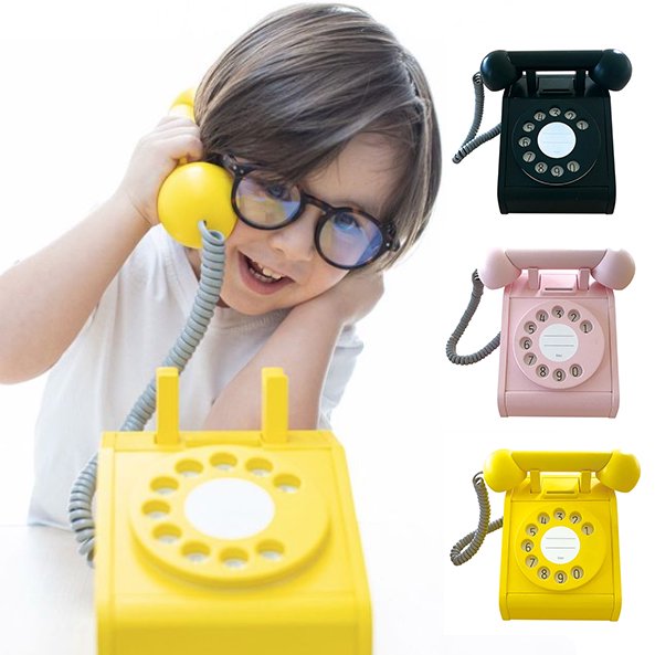 Kiko キコ Telephone レトロなフォルムがインテリアにも可愛い木製の電話のおもちゃ
